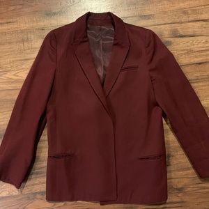 Burgundy Oversized Blazer size S/M